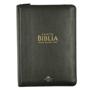 Biblia/ RVR6045cz /PJR Negro Cierre Canto Dorado Imitacion