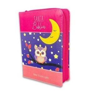 Biblia RVR60/ 025CZ PJR Primor Fucsia/Lila/ Rosa Luna/ Buho
