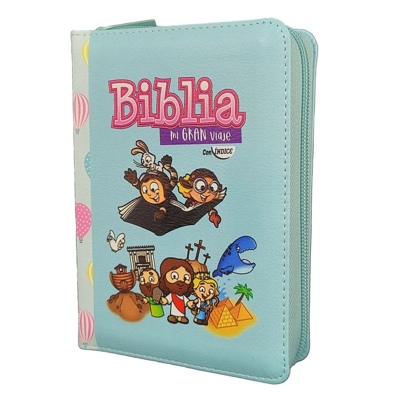 Biblia RVR 1960 para Niños mi Gran Viaje Turquesa Símil Piel con Índice y Cierre 1 Biblia RVR 1960 para Niños mi Gran Viaje Turquesa Símil Piel con Índice y Cierre