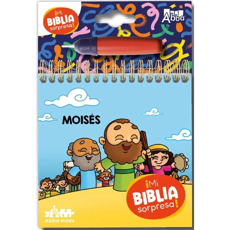 Moisees/ Pinta con Agua Libro/ Mi Biblia Sorpresa 1 Moisees/ Pinta con Agua Libro/ Mi Biblia Sorpresa