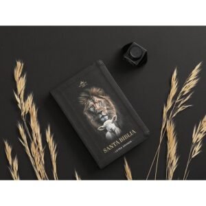 Biblia RVR6065CTI/ Negro Cordero Leon/ Imitacion Ind C- Blanco/ C. Supreme