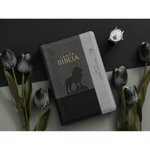 Biblia inspiración leon negro/Gris