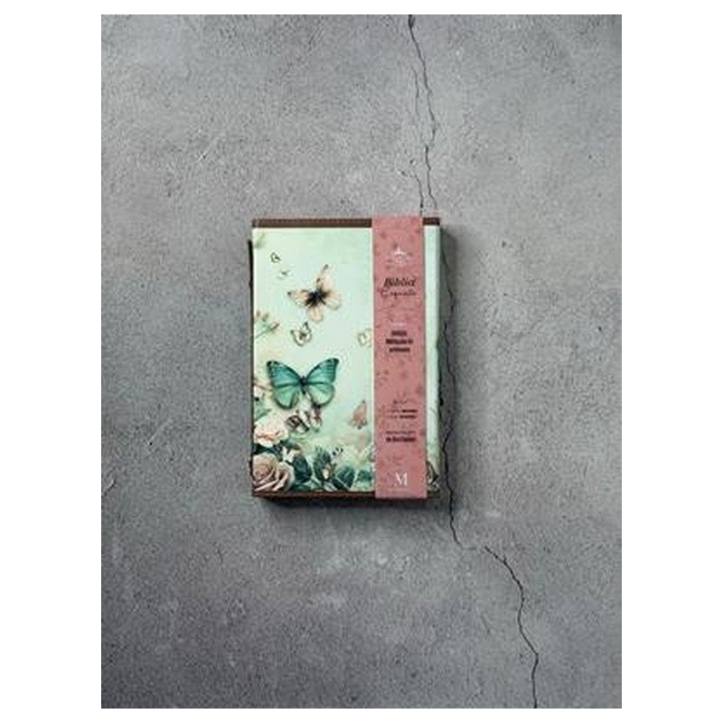 Biblia RVR60c Exquisita/ Mariposas Primavera Manija Iman
