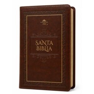 Biblia RVr preios y obsequios marron elegante con cierre