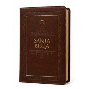 Biblia RVr preios y obsequios marron elegante con cierre