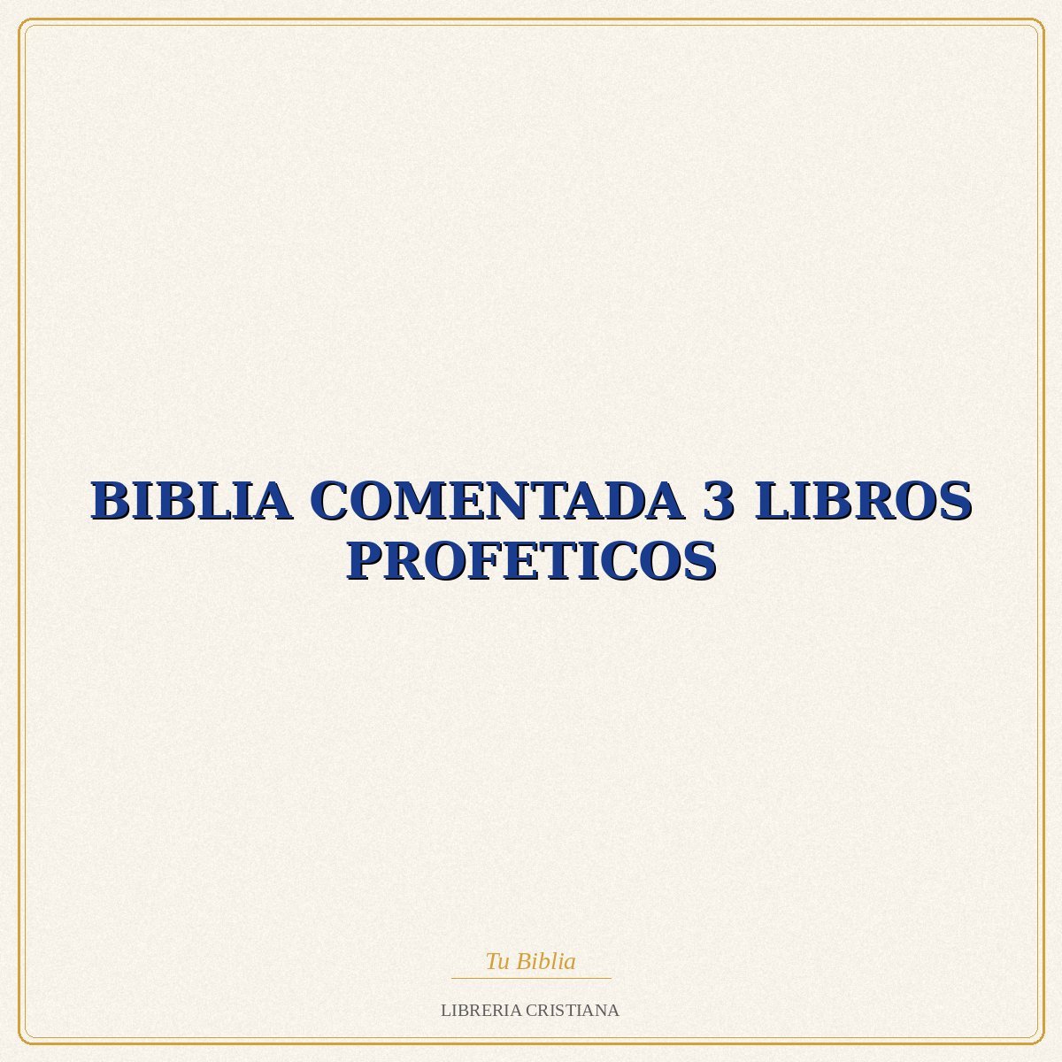 BIBLIA COMENTADA 3 LIBROS PROFETICOS – UNIVERSIDAD PONTIFIC 1 BIBLIA COMENTADA 3 LIBROS PROFETICOS – UNIVERSIDAD PONTIFIC