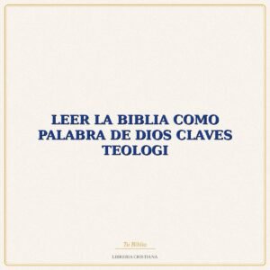 Biblia LEER LA BIBLIA COMO PALABRA DE DIOS CLAVES TEOLOGI – FRANCISCO CONTRERAS
