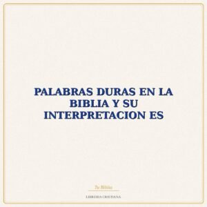 Biblia PALABRAS DURAS EN LA BIBLIA Y SU INTERPRETACION ES – ANSELM GRUN