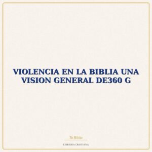 Biblia VIOLENCIA EN LA BIBLIA UNA VISION GENERAL DE360 G – EVD