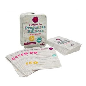 Juego de las Preguntas Bíblicas. Nivel Básico Juego con 52 Cartas en Caja Metálica