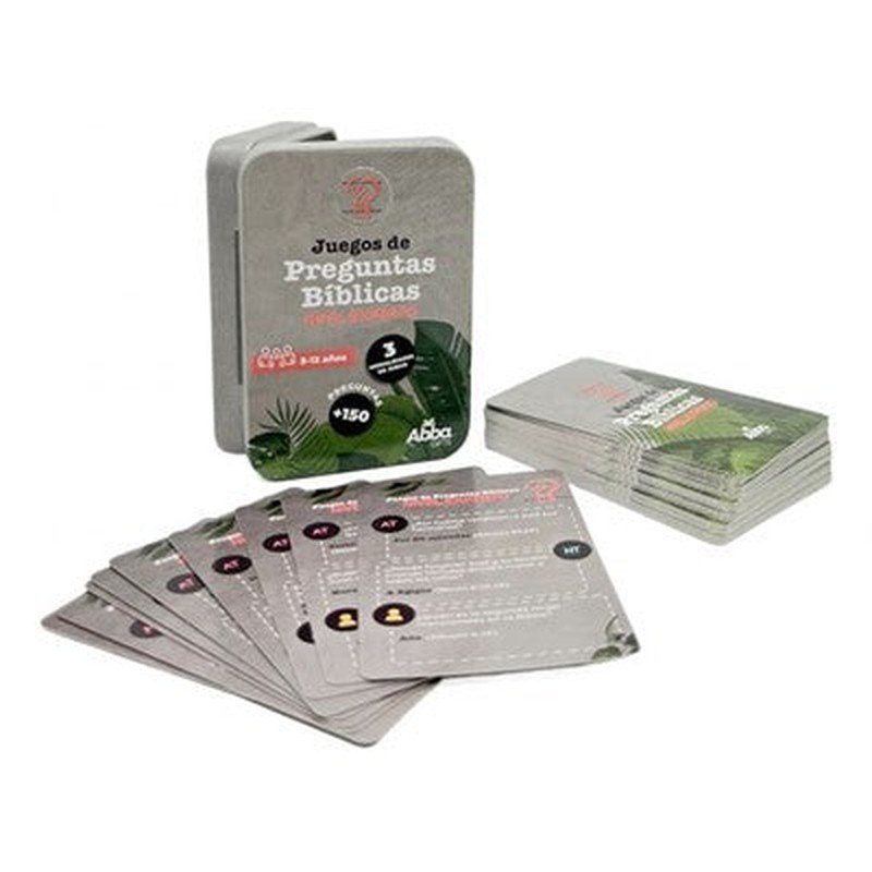 Juego de las Preguntas Bíblicas. Nivel Experto Juego con 52 Cartas en Caja Metálica 1 Juego de las Preguntas Bíblicas. Nivel Experto Juego con 52 Cartas en Caja Metálica