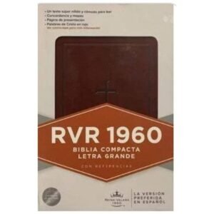 Biblia RVR 1960 Compacta Marrón Símil Piel