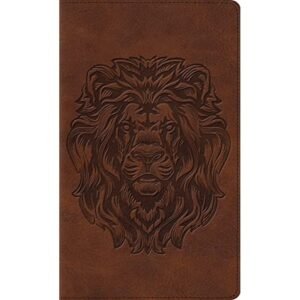 ESV Thinline Bible (trutone, Brown, Royal Lion)
