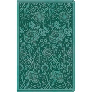 ESV Premium Gift Bible (trutone, Teal, Floral Design)