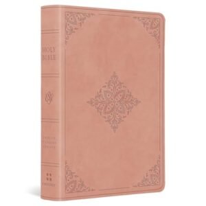 ESV Value Large Print Compact Bible (trutone, Blush Rose, Fleur-de-lis Design)