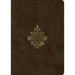 ESV Large Print Study Bible (trutone, Olive, Branch Design)