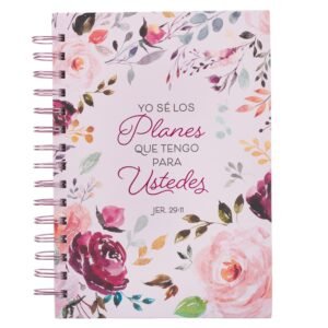 Diario Espiral Rosado Floral los Planes Jer 29:11