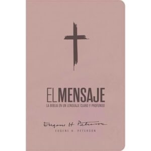 Biblia El Mensaje Rosa Suave Símil Piel