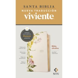 Biblia NTV Ultrafina Beige Flores – Filament