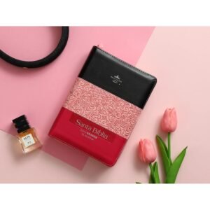 Biblia RVR60 Letra Grande Cierre Negro Rosa Fuccia Ind