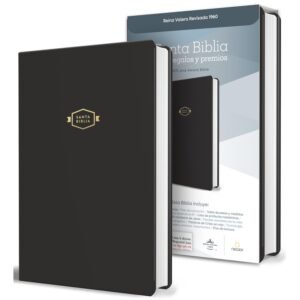 Biblia RVR 1960 para Regalos y Premios Negro Símil Piel