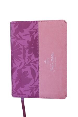 Biblia RVR 1960 Letra Grande Tamaño Manual Bicolor Rosa Rosa Símil Piel — imagen 1 de 6