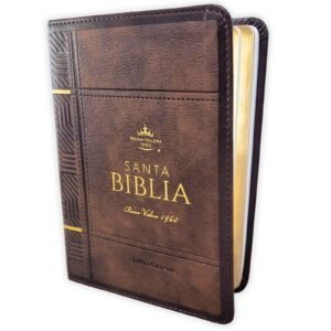 Biblia RVR 1960 Letra Grande Tamaño Manual Neoclassic Café Oscuro Símil Piel — imagen 1 de 6