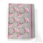 Contraportada de la Biblia de apuntes RVR1960 gris con flores – ISBN 9781433650529 – imagen 2