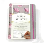 Portada de la Biblia de apuntes RVR1960 gris con flores – ISBN 9781433650529