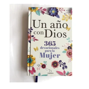 Portada de Un Año con Dios: 365 Devocionales para la Mujer, devocional diario de Editorial Origen