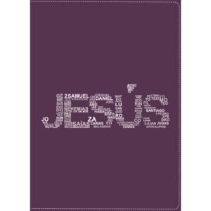 Biblia RVR 1960 Bolsillo Símil Piel Jesús Morado