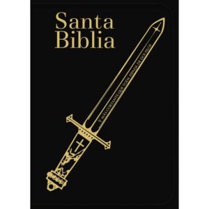 Biblia RVR 1960 Letra Súper Gigante Símil Negro Espada