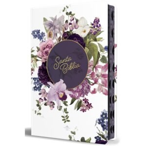 Biblia Tamaño Manual LG – TD Morado Flores Indice