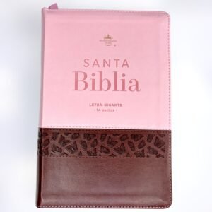 Biblia cafe rosa con mariposas