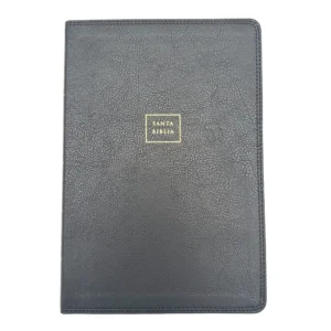 Portada negra de la Biblia del Ministro Letra Gigante RVR1960, título en dorado