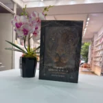 Biblia León de Judá en estuche junto a una orquídea en la librería – imagen 9