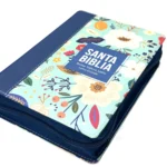 Biblia RVR 1960 Compacta Letra Grande 11 puntos Símil Piel Azul Cobalto Claro con Cierre y Índice – foto 4 – imagen 4