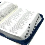 Biblia RVR 1960 Compacta Letra Grande 11 puntos Símil Piel Azul Cobalto Claro con Cierre y Índice – foto 6 – imagen 6