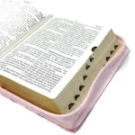 Biblia RVR 1960 Compacta Letra Grande 11 puntos Símil Piel Rosa Flores con Cierre y Índice – foto 5 – imagen 5