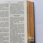 Interior de la Biblia RVR1960 León Victoria en 2 Crónicas 13 con el canto pintado – imagen 4