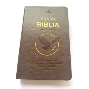 Portada de la Santa Biblia RVR1960 Letra Grande moka con águila e Isaías 40:31