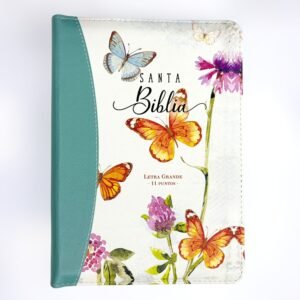 Biblia RVR60 045czti cp LGi PJR Mariposas turquesa