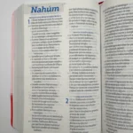 Inicio del libro de Nahúm en la Biblia Valiosa con título y números en azul – imagen 5